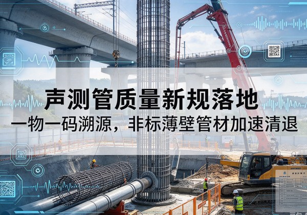 横峰声测管质量新规落地，一物一码溯源，非标薄壁管材加速清退
