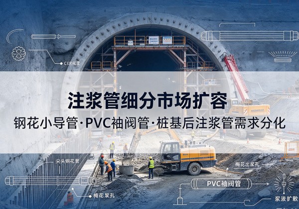 横峰注浆管细分市场扩容，隧道钢花小导管、PVC 袖阀管、桩基后注浆管需求分化